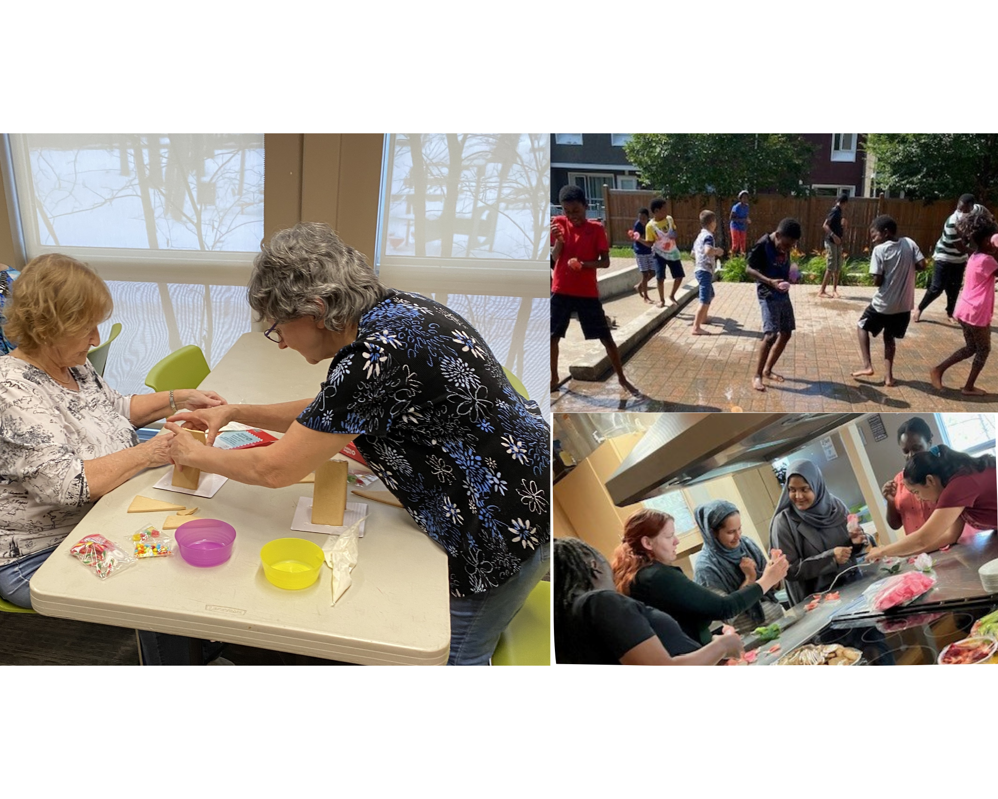 A collage of activities