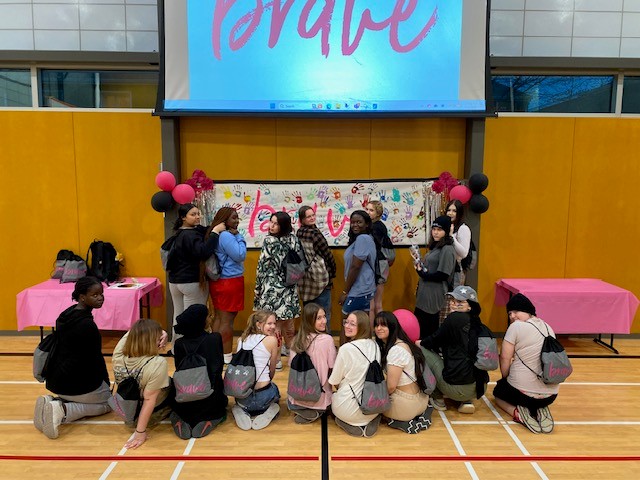 School children smiling